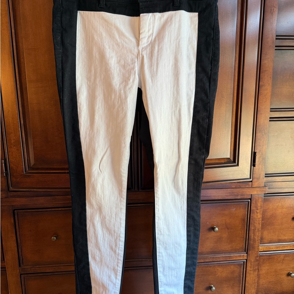 NYDJ Black and White Skinny Jeans